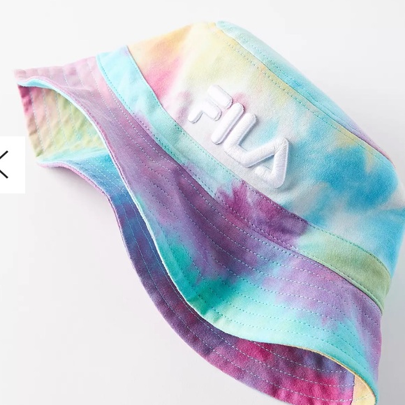 NWOT Fila Vibrant Blue and Pink Tie-Dye Hat - Picture 10 of 11